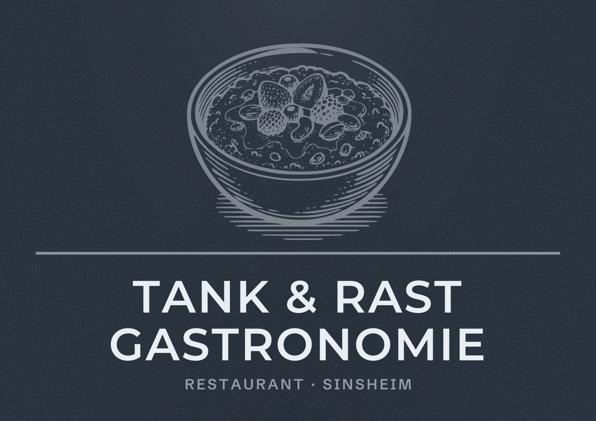 Illustriertes Poster von Tank & Rast Gastronomie, Restaurant in Sinsheim