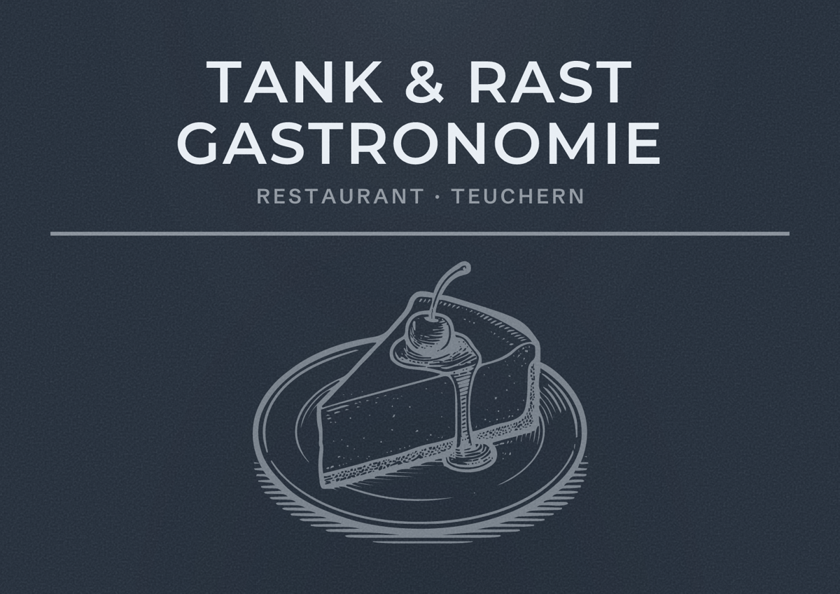 Illustriertes Poster von Tank & Rast Gastronomie, Restaurant in Teuchern