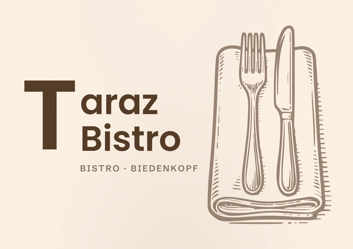 Illustriertes Poster von Taraz Bistro, Bistro in Biedenkopf