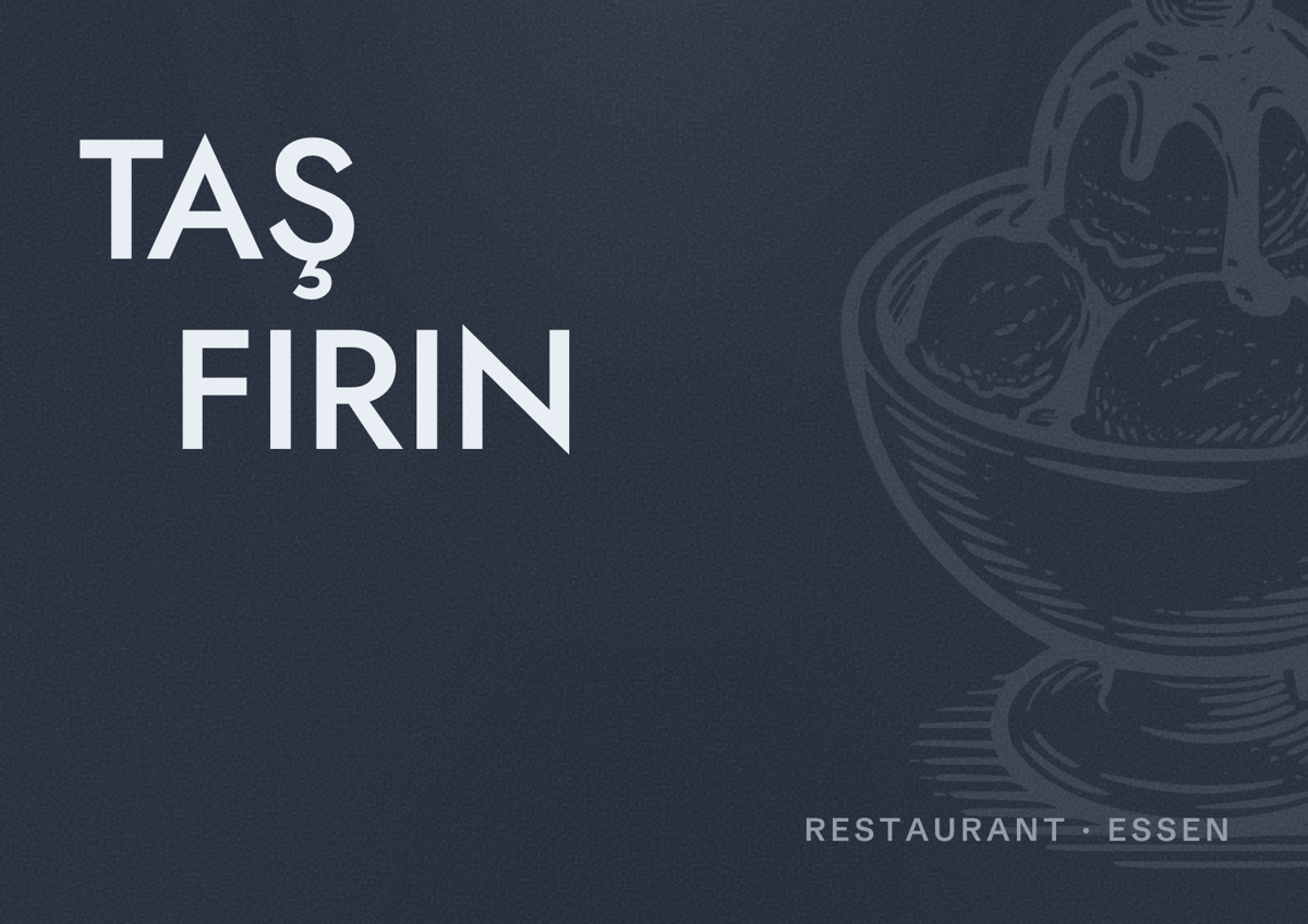 Illustriertes Poster von TAŞ FIRIN, Restaurant in Essen