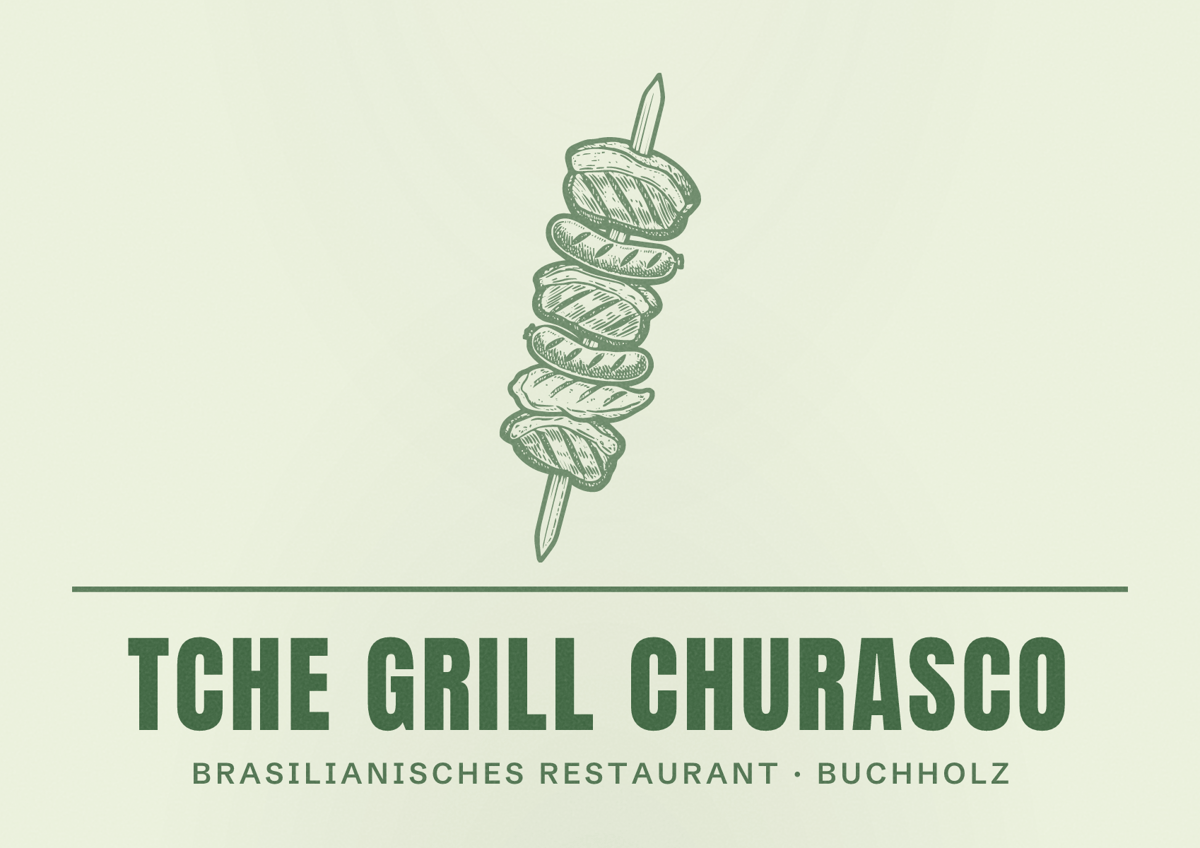 Illustriertes Poster von tche grill churasco, Brasilianisches Restaurant in Buchholz