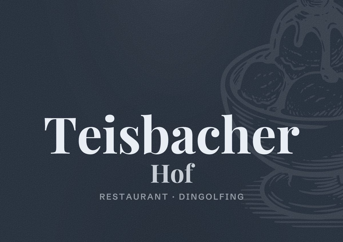 Illustriertes Poster von Teisbacher Hof, Restaurant in Dingolfing