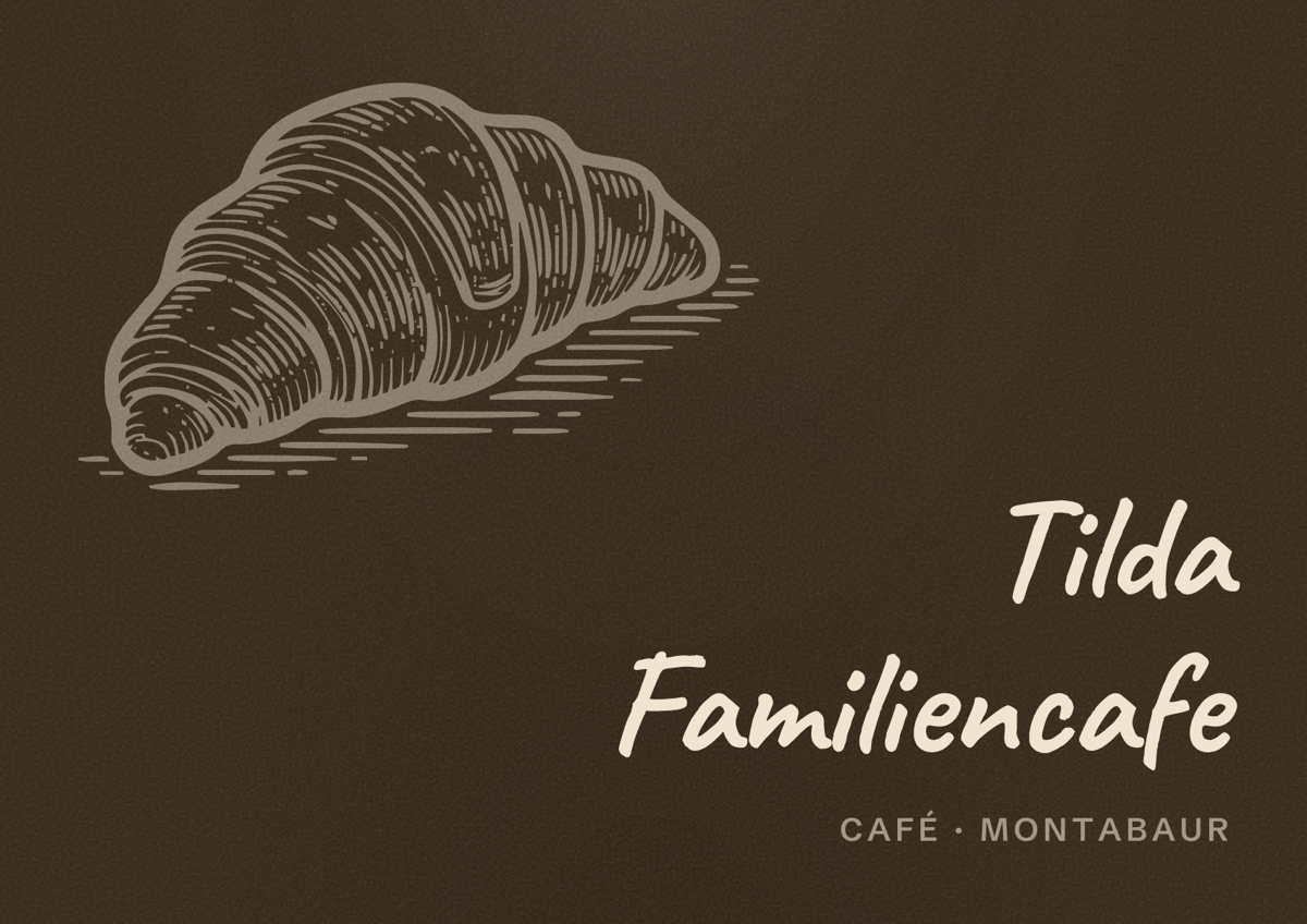 Illustriertes Poster von Tilda Familiencafe, Café in Montabaur