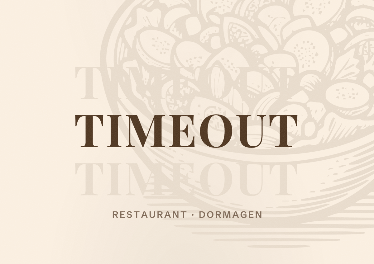 Illustriertes Poster von TImeOut, Restaurant in Dormagen