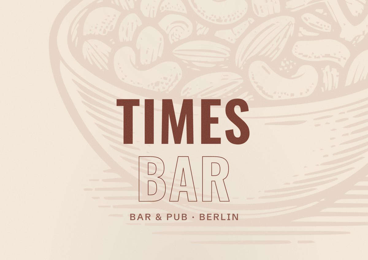 Illustriertes Poster von Times Bar, Bar & Pub in Berlin