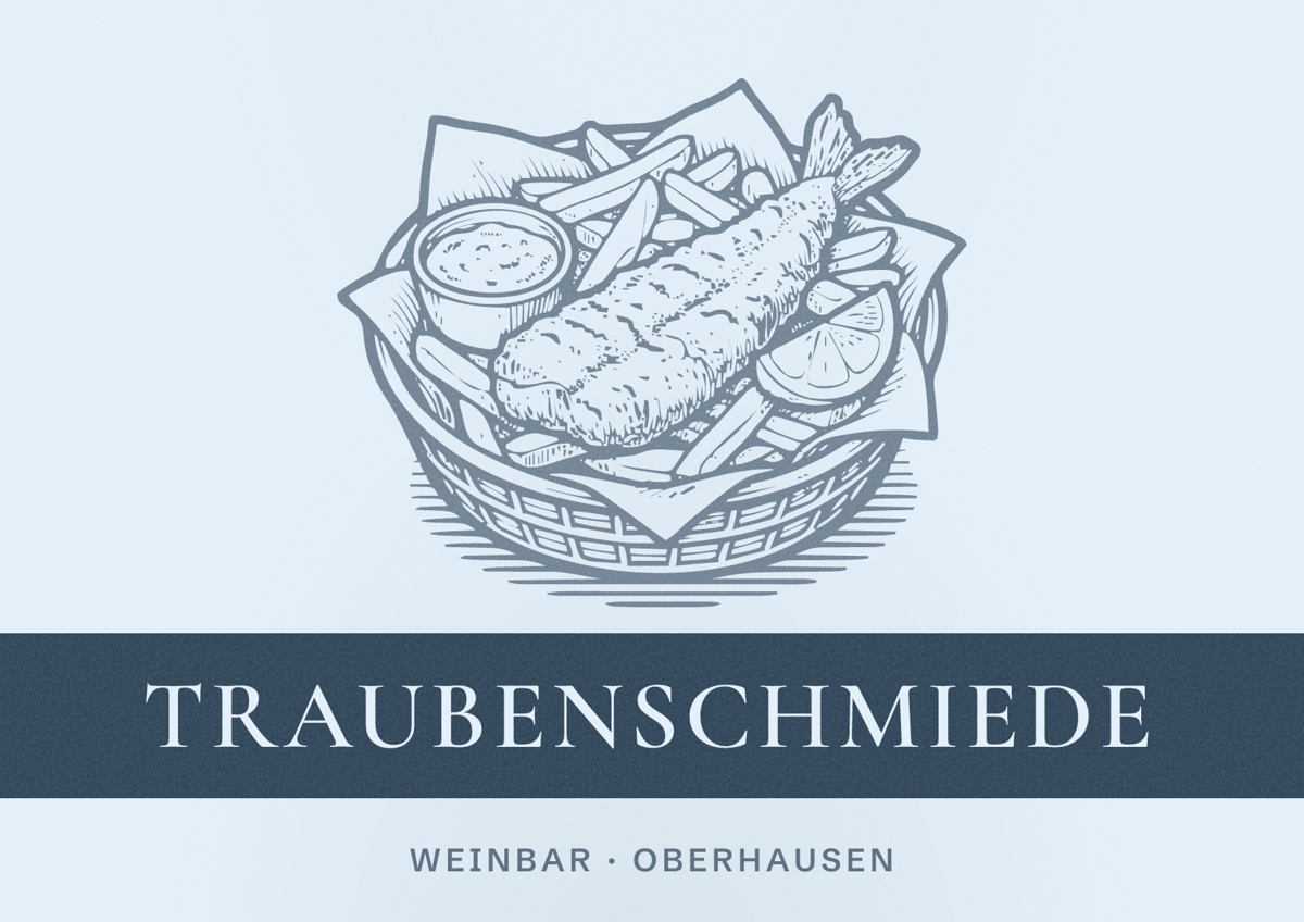 Illustriertes Poster von Traubenschmiede, Weinbar in Oberhausen