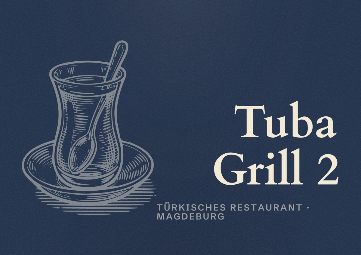 Illustriertes Poster von Tuba Grill 2, Türkisches Restaurant in Magdeburg