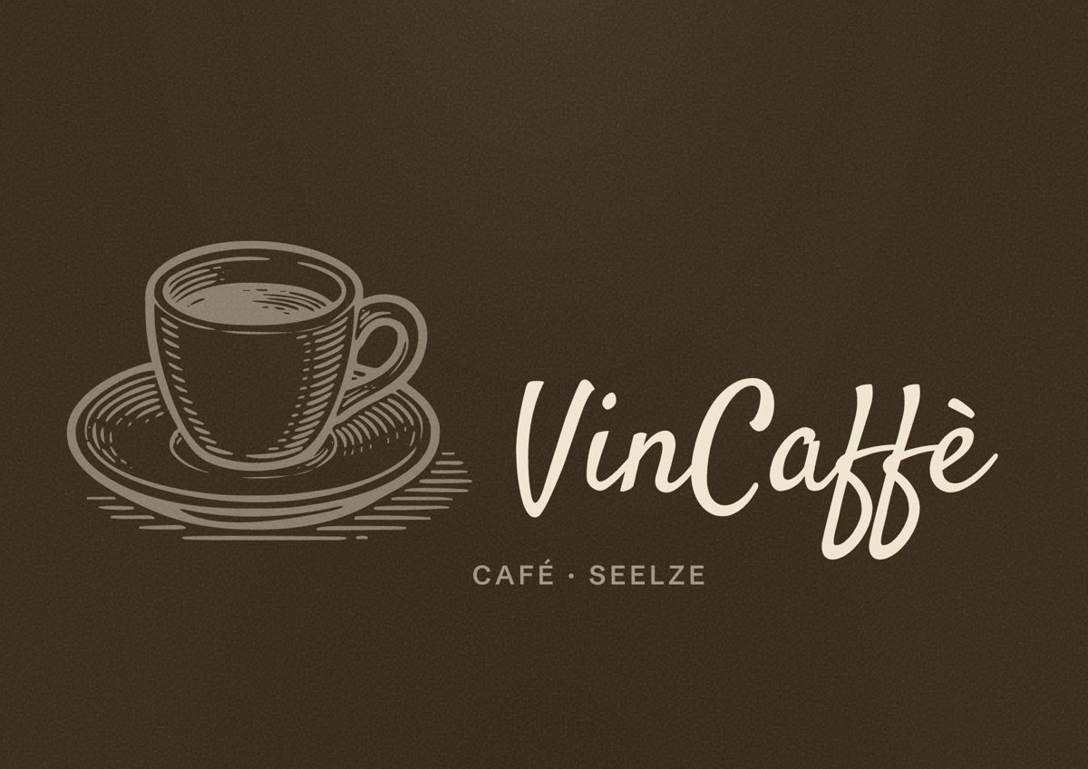 Illustriertes Poster von VinCaffè, Café in Seelze