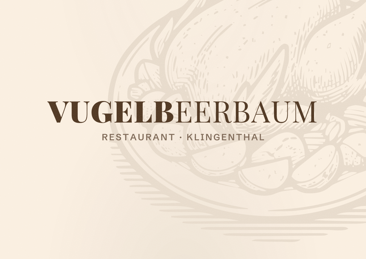 Illustriertes Poster von Vugelbeerbaum, Restaurant in Klingenthal