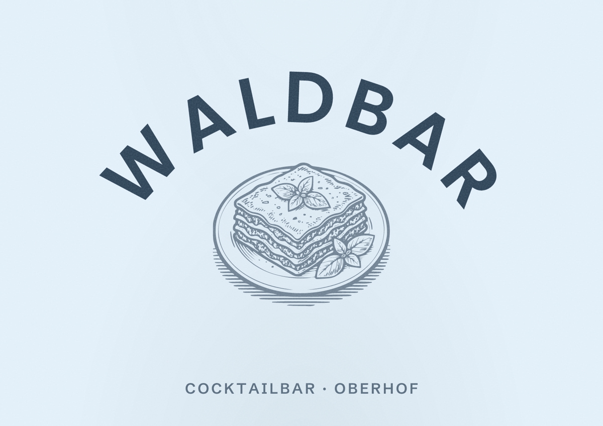 Illustriertes Poster von Waldbar, Cocktailbar in Oberhof