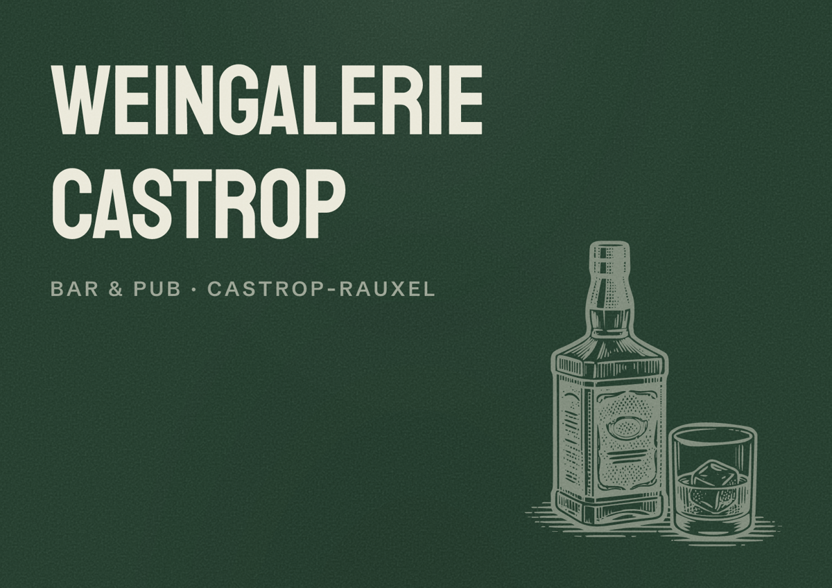 Illustriertes Poster von Weingalerie Castrop, Bar & Pub in Castrop-Rauxel