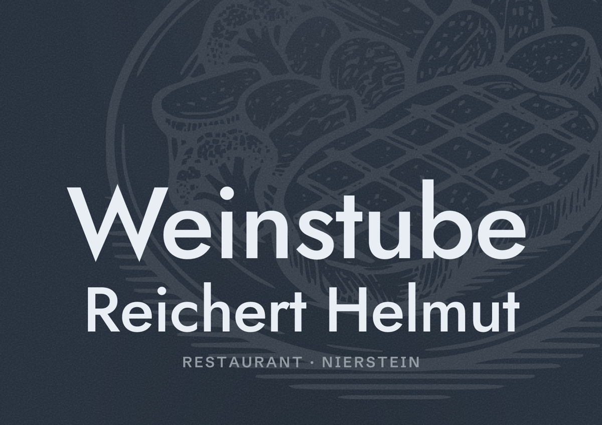 Illustriertes Poster von Weinstube Reichert Helmut, Restaurant in Nierstein