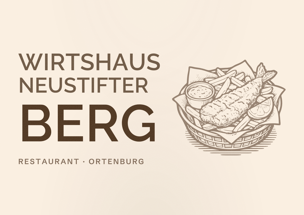 Illustriertes Poster von Wirtshaus Neustifter Berg, Restaurant in Ortenburg