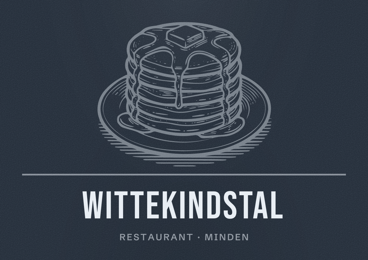 Illustriertes Poster von Wittekindstal, Restaurant in Minden