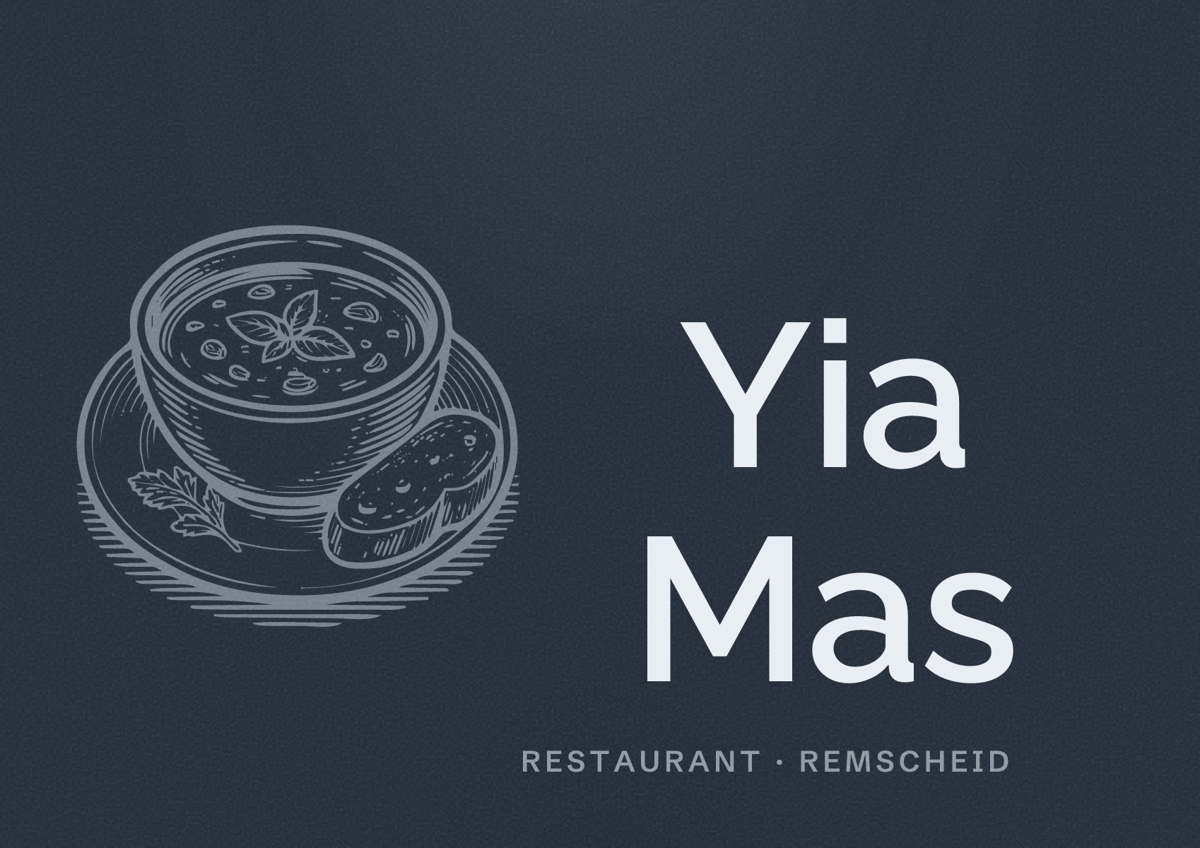 Illustriertes Poster von Yia Mas, Restaurant in Remscheid