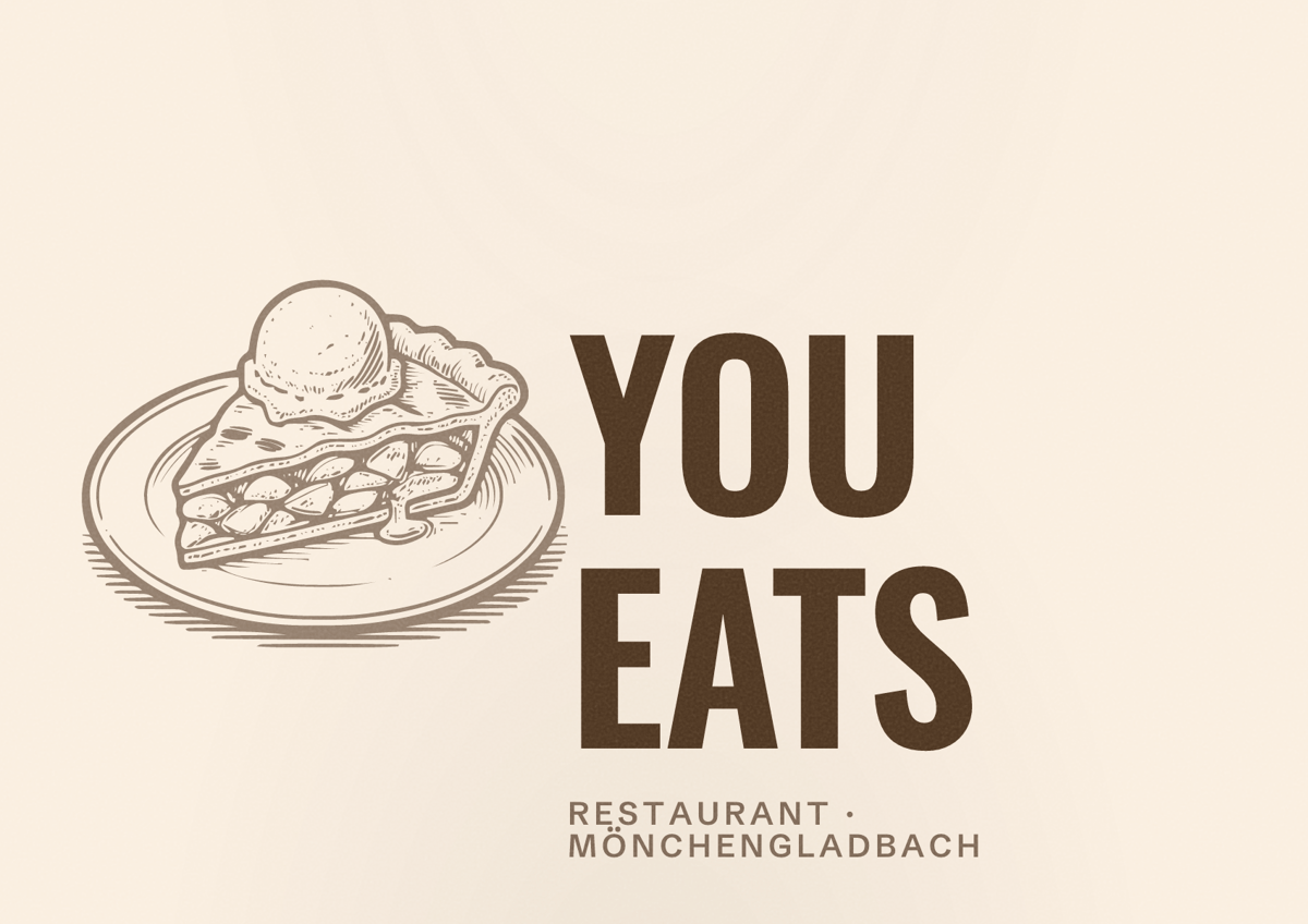 Illustriertes Poster von YOU EATS, Restaurant in Mönchengladbach
