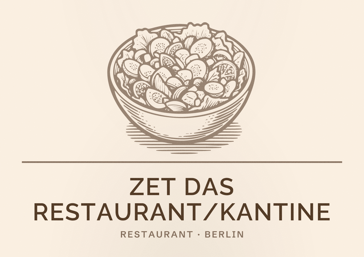 Illustriertes Poster von Zet Das Restaurant/Kantine, Restaurant in Berlin