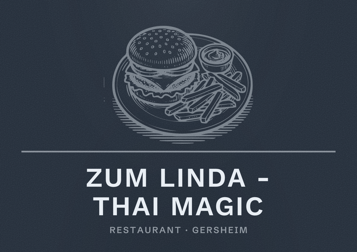 Illustriertes Poster von Zum Linda - Thai Magic, Restaurant in Gersheim