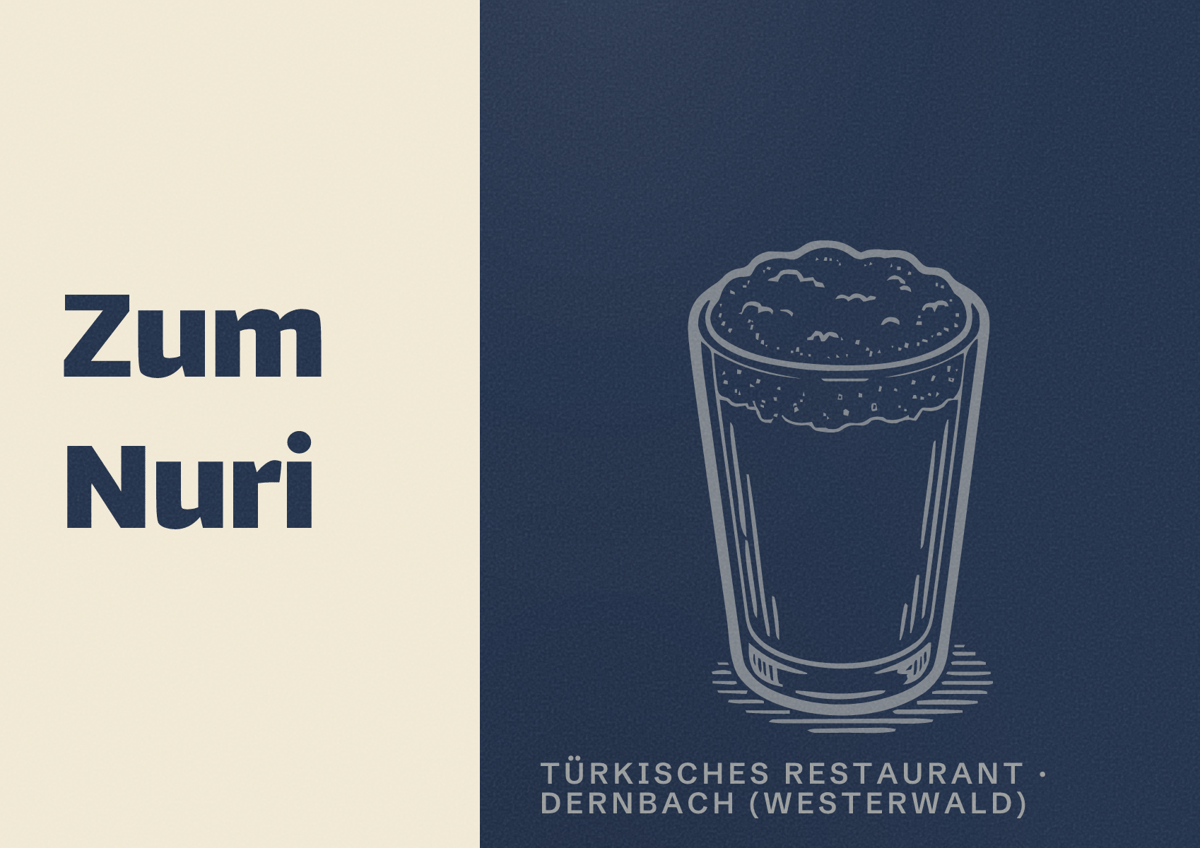 Illustriertes Poster von Zum Nuri, Türkisches Restaurant in Dernbach (Westerwald)