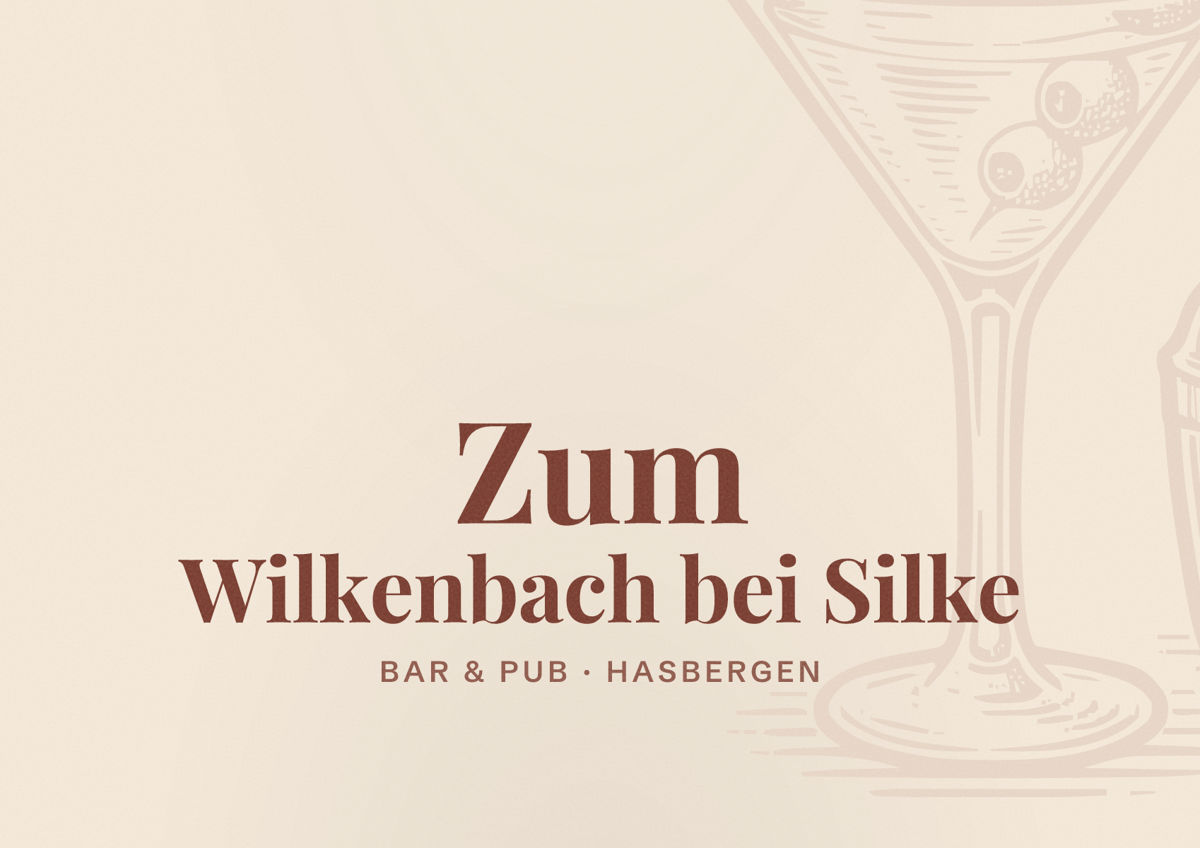 Illustriertes Poster von Zum Wilkenbach bei Silke, Bar & Pub in Hasbergen