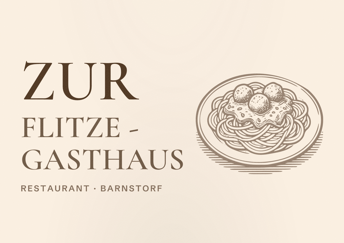 Illustriertes Poster von Zur Flitze - Gasthaus, Restaurant in Barnstorf