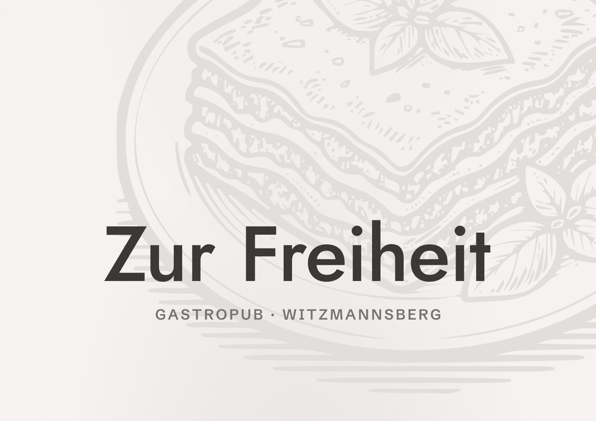Illustriertes Poster von Zur Freiheit, Gastropub in Witzmannsberg