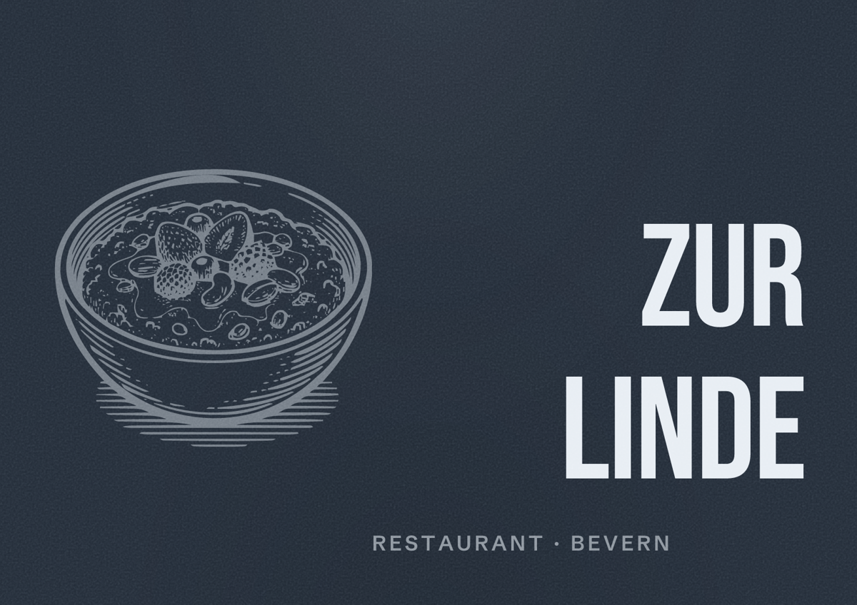 Illustriertes Poster von Zur Linde, Restaurant in Bevern