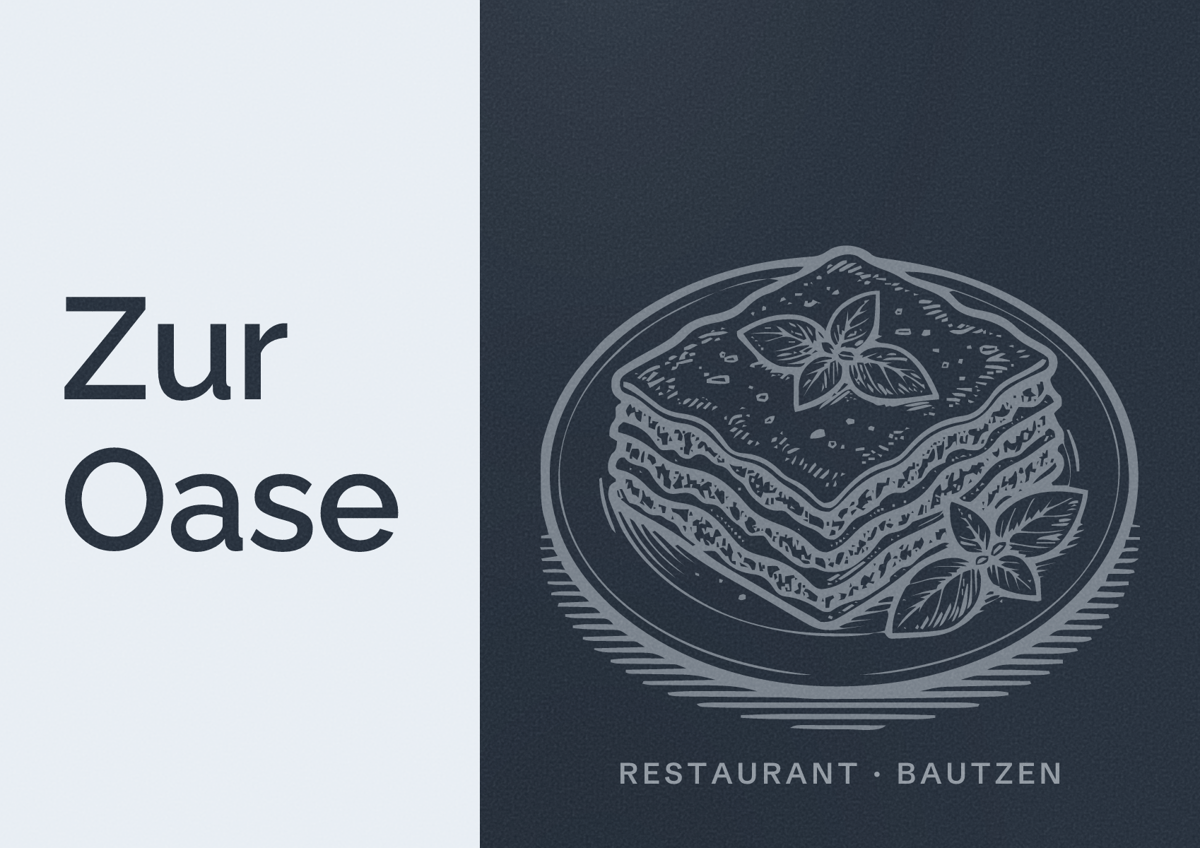 Illustriertes Poster von Zur Oase, Restaurant in Bautzen