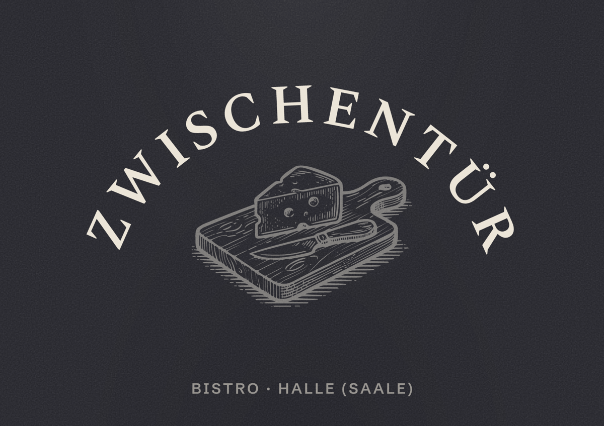 Illustriertes Poster von ZwischenTür, Bistro in Halle (Saale)