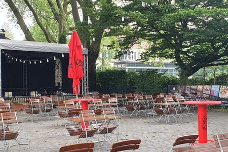 Schlössken - Der Biergarten im Schloßpark von Schloß Berge