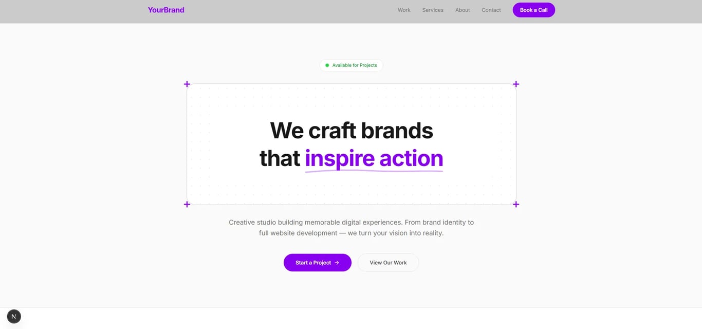 Creative Studio design preview