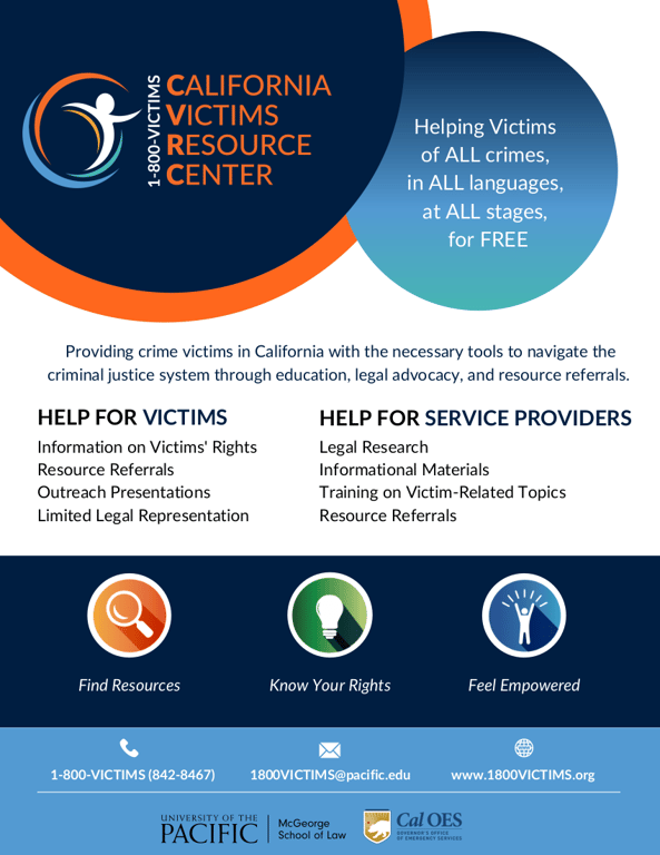 CVRC | California Victims Resource Center