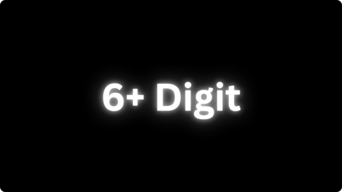 6 Digit (e.g. @321654)