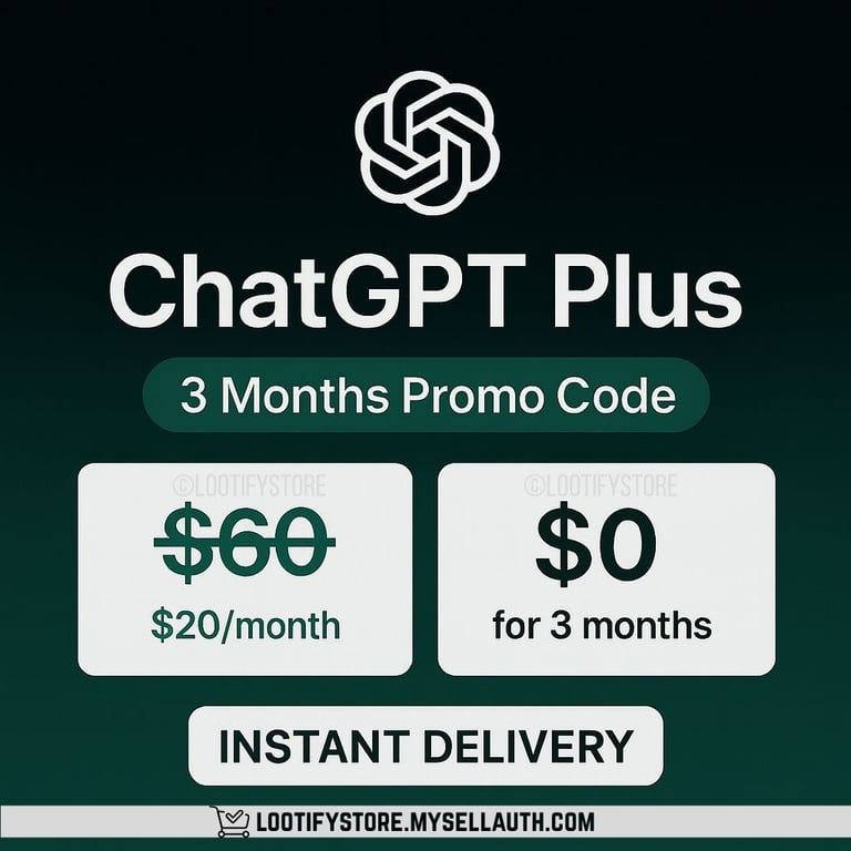 ChatGpt Plus 3 Months Promo Code