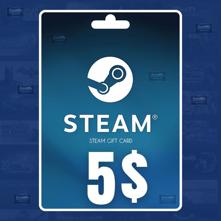 5 USD💲Steam Wallet Gift Card Code