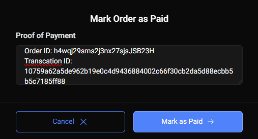 Screenshot of currency selection on Transak