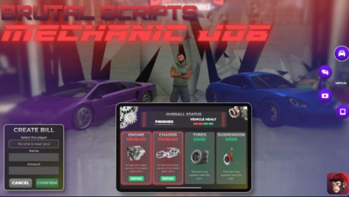 FiveM Mechanic Job [ESX & QBCore/QBOX] | Brutal Scripts