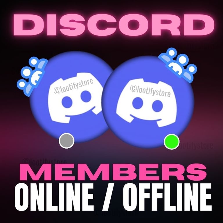 1K OFFLINE / ONLINE Members Discord
