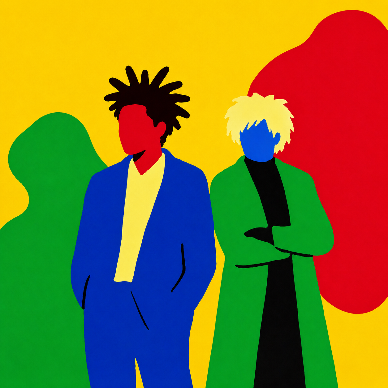 Abstract artwork illustrating the qualities of a superstar artist