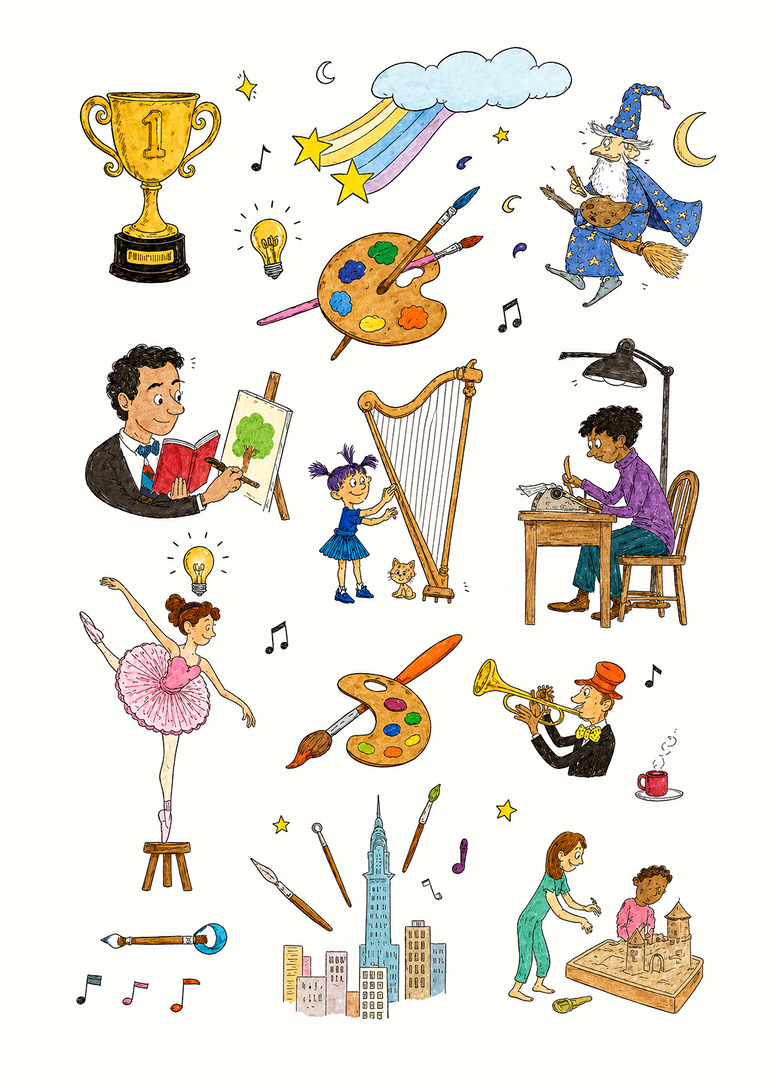 Creative club illustration