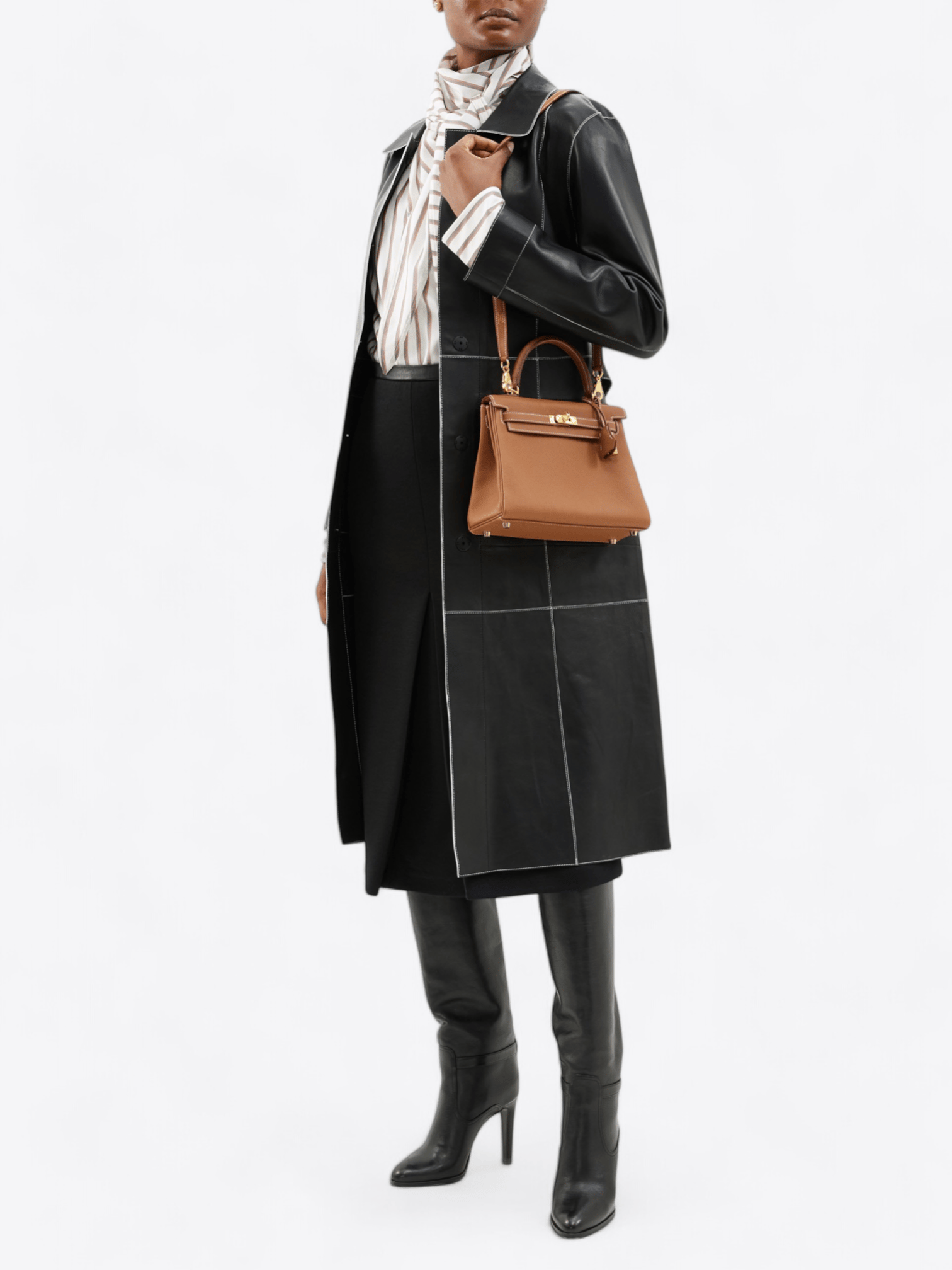 Hermès Kelly Gold Togo Tasche zur Miete bei welPop