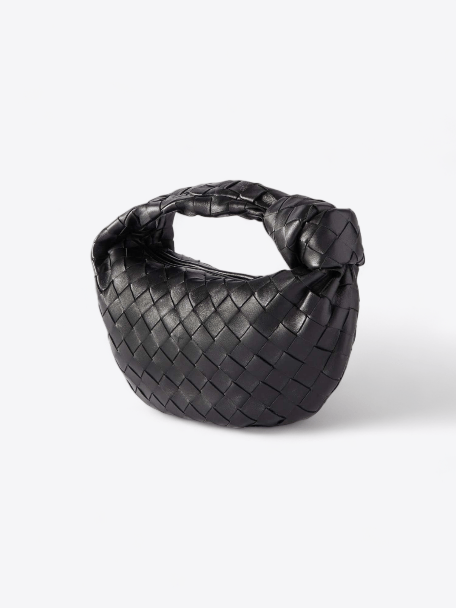 Sac Jodie Mini en cuir noir tressé de Bottega Veneta
