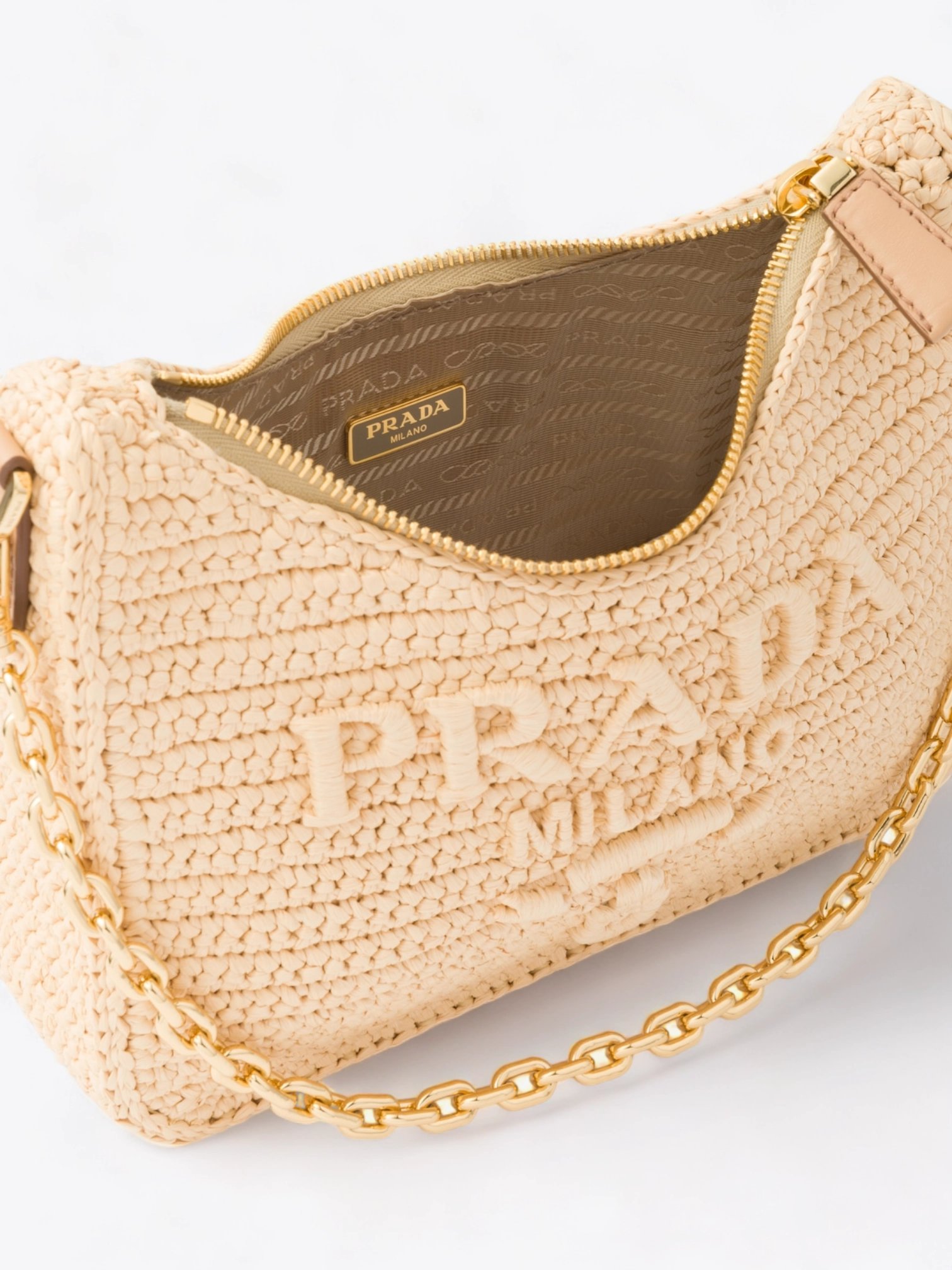 Taschen Mieten Prada Re-Edition 2005 Small Raphia