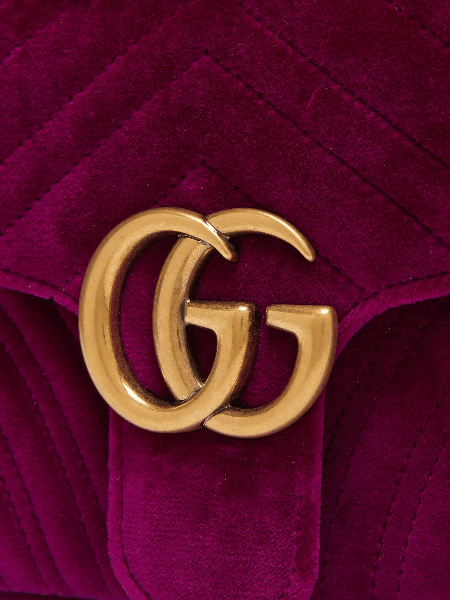 Vermietung Gucci Marmont Violett Samt Ab 32€/Tag