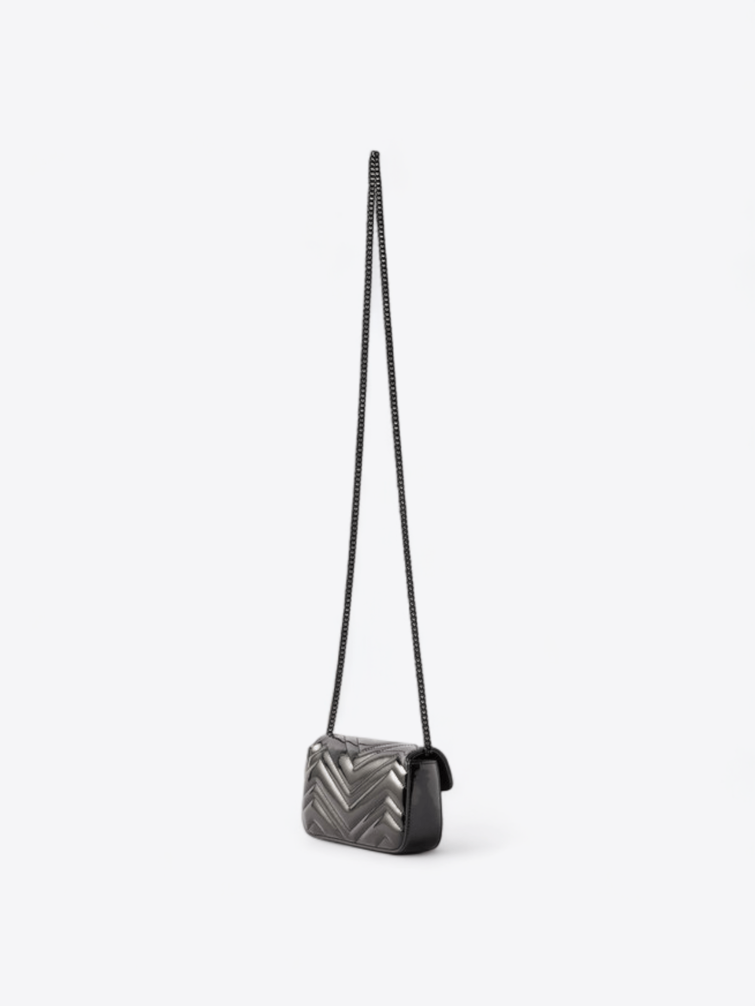 Gucci Marmont Umhängetasche Schwarz, Goldkette, Vermietung welPop