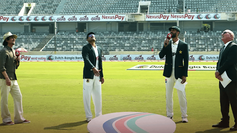 Bangladesh go pace-heavy against Pakistan after losing toss in Mirpur Test