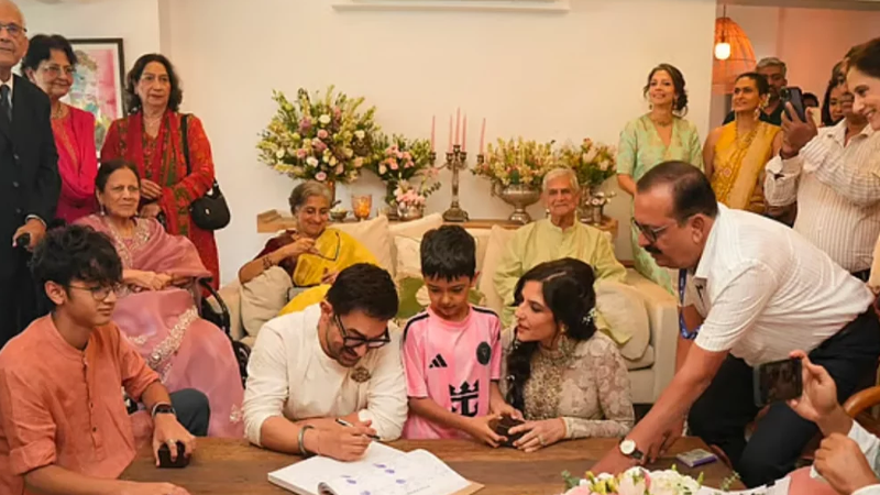 Aamir Khan weds Gauri Spratt in intimate ceremony