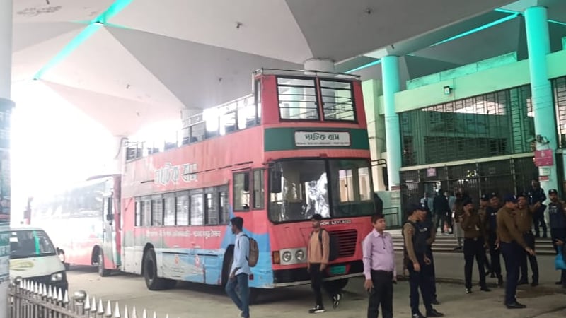BRTC buses serve as rail alternative in Chattogram