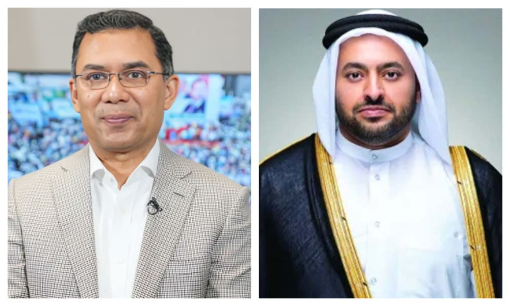 Tarique Rahman speaks with Tarique Rahman Qatari State Minister for Foreign Affairs