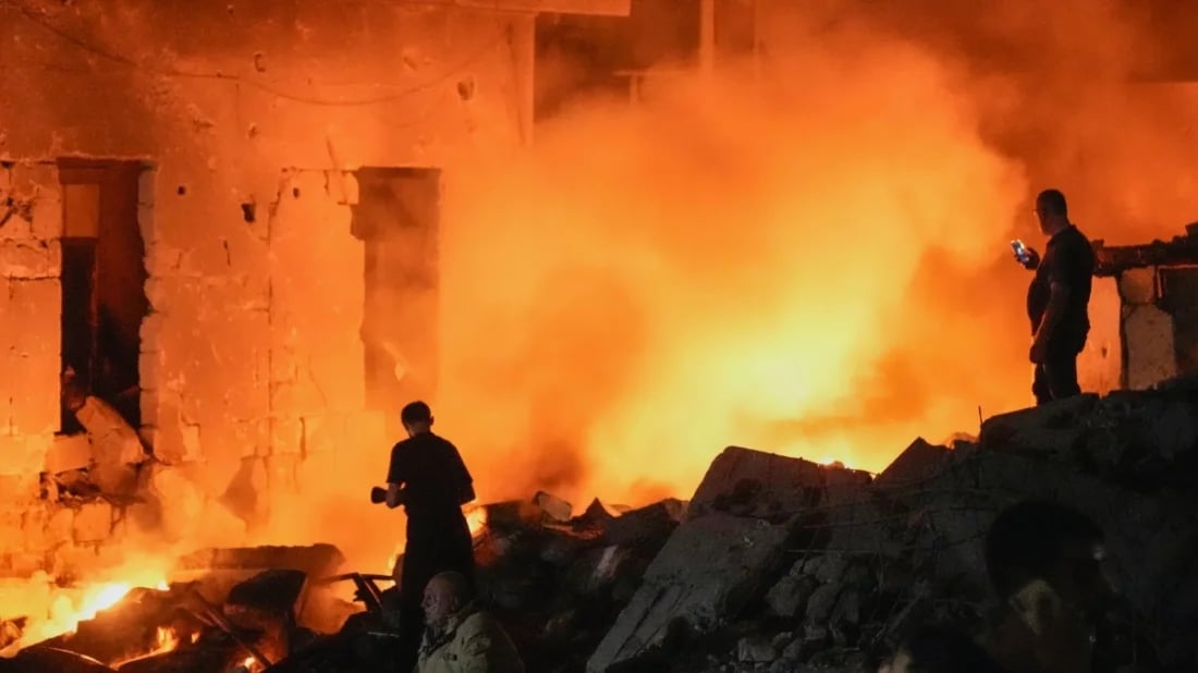 Israeli airstrikes across Lebanon kill 12